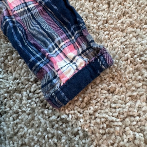 Carter’s Plaid Tunic long sleeve top and Pink Leggings outfit Size 12 Months - Picture 7 of 11